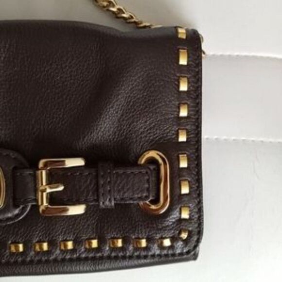 Michael Kors Brown Hamilton Whipped Leather Handbag Shoulder Bag 6 X 10 - Picture 3 of 16